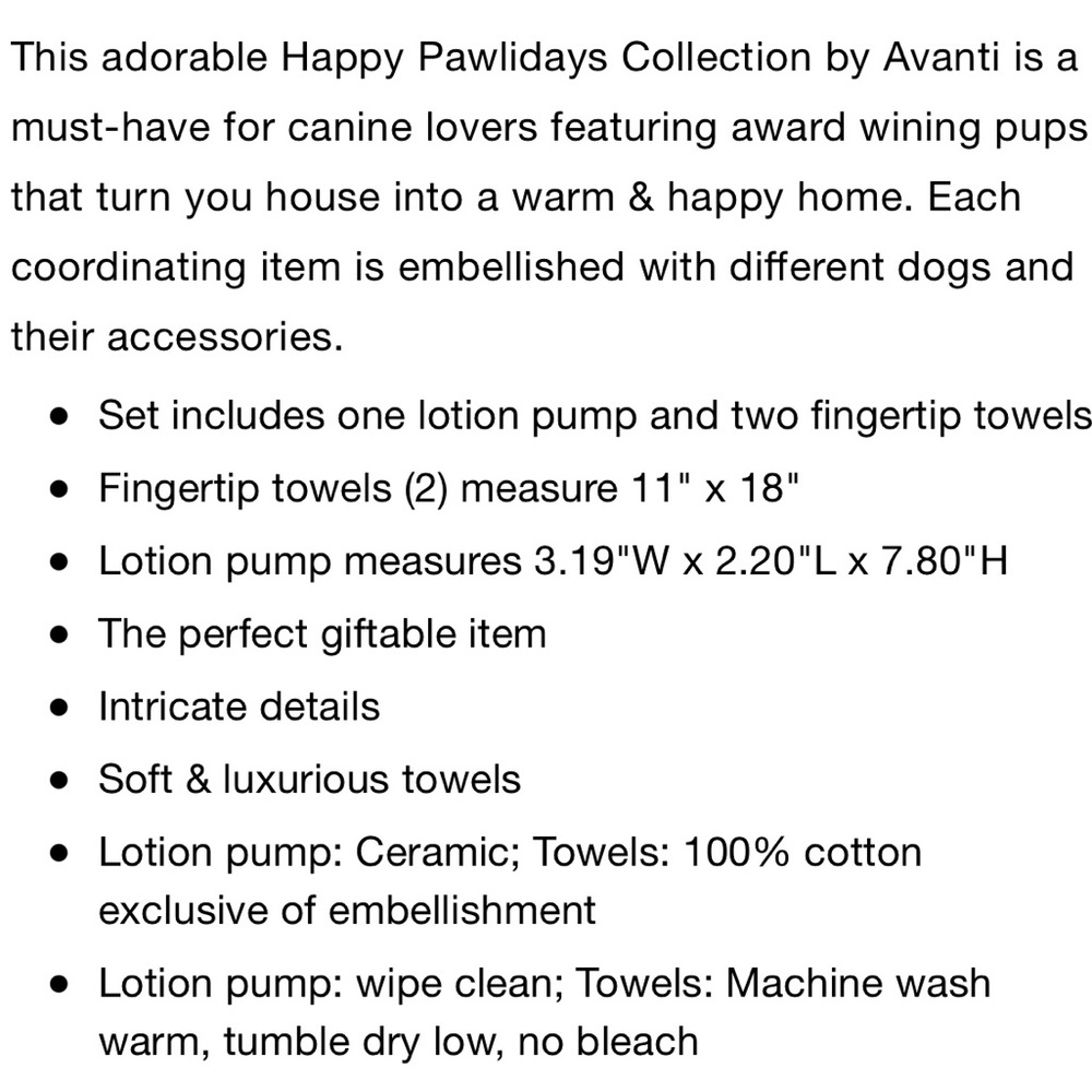 NWT❣️Avanti Happy Pawlidays 3 piece Box Set - Picture 3 of 3